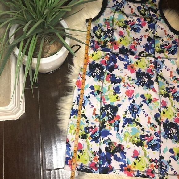 Nicole black & white floral print fitted dress XL - Picture 9 of 9